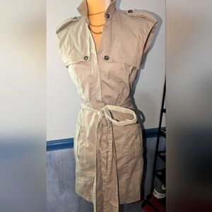 Women's Tan Belted Jacket Size Small